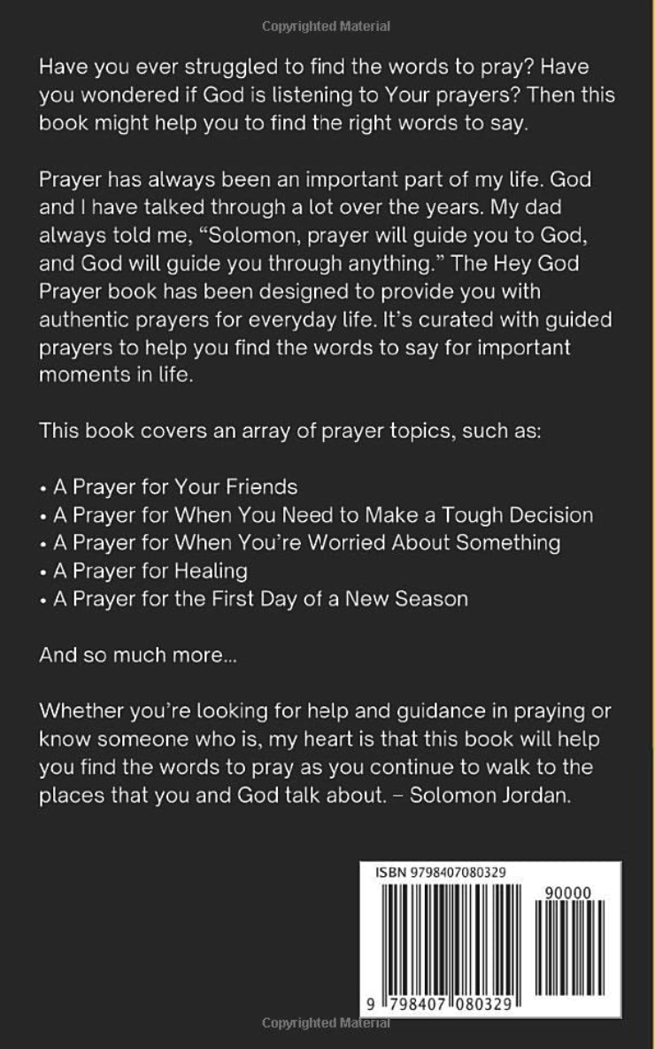 HEY GOD Prayer Book Volume 1