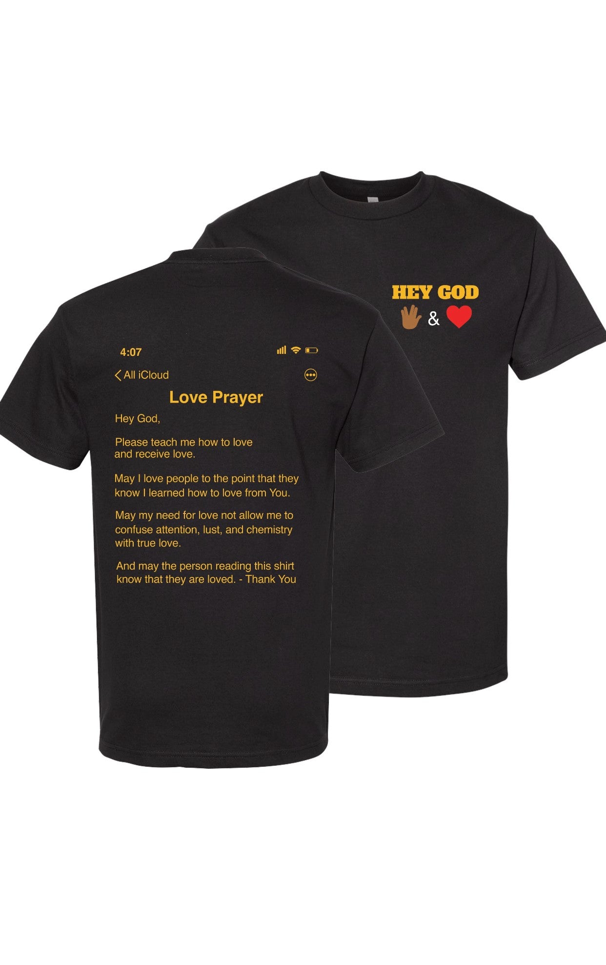 Hey God "Love" Prayer T-Shirt